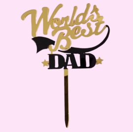 Acryl topper World's best dad