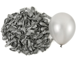 Pearl ballon silver ( 5 / 10 / 12 inch) 20 stuks