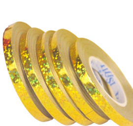 Glitter goud lint 0,5 cm breed