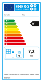 Eva Calor Fornuis Nina 7,5 kW  (pellet)