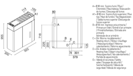 Eva Calor Hydro Slim 16 kW CV-pelletkachel