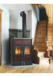 Klover BI-FIRE MID 27,3 kW (staal) - hybride CV-kachel