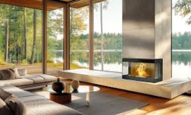 L'Ártistico Ory AP 800 3F 3-zijdige pellethaard 16 kW