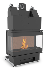 L'Ártistico Ory AP 800 3F 3-zijdige pellethaard 16 kW