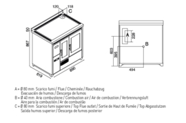 Eva Calor Fornuis Enrica 9 kW (pellet)