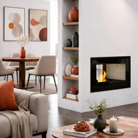 L'Ártistico tunny AP 800 2-zijdige pellethaard 12 kW