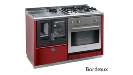 COMBI fornuis Prima 120 Plus  hout +  elektrische oven en/of gas