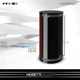 Moretti Ergonomic Glass 9 kW, 11 kW en 13 kW (kanalisatie mogelijk)