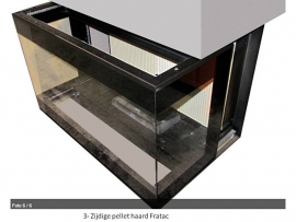 L'Artistico Fratac V M16 3-zijdige pellethaard 16 kW