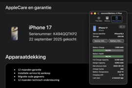 (No.6903) iPhone 17 256GB Zwart **A-Grade**
