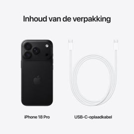 (No.6954) iPhone 18 Pro Max 256GB Zwart **Nieuw**