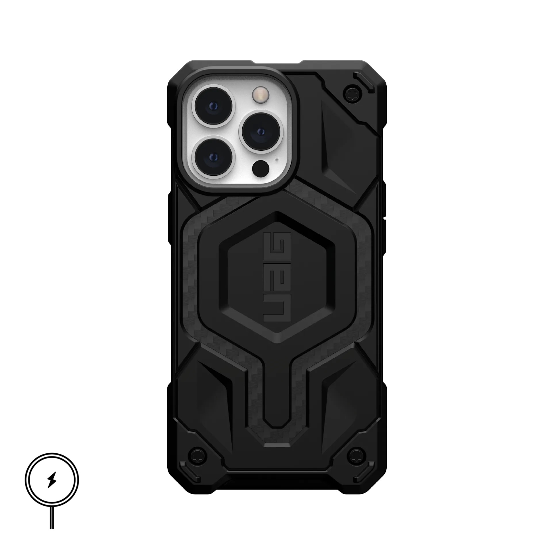 iPhone 12/12 Pro: UAG Monarch Pro series Carbon with Magsafe (black)