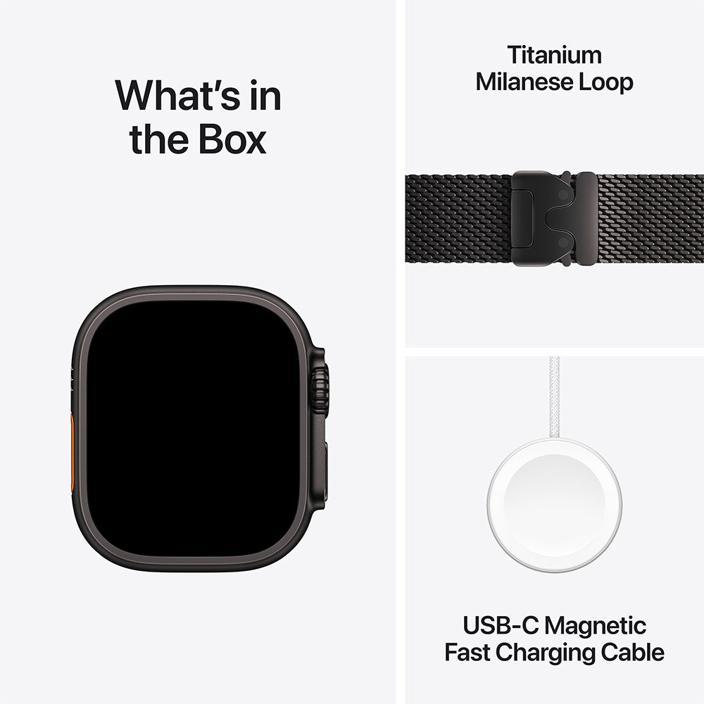 (No.5831) Apple Watch Ultra (2e gen)  Black Titanium 49mm **gloednieuw**