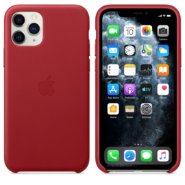 iPhone 11 Pro Max: leather case (Product)Red