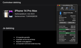 (No.4546) iPhone 14 Pro Max 128GB Zilver **A-Grade**