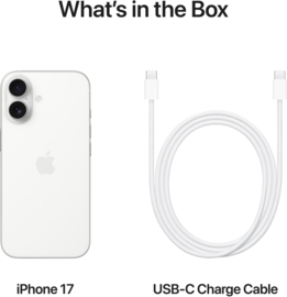 (No.6510) iPhone 17 256GB Wit **Nieuw**