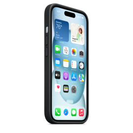 FineWoven case voor iPhone 15 Plus met Magsafe (Zwart)