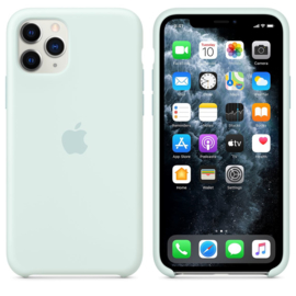 iPhone 11 Pro: Liquid silicone case (Seafoam)