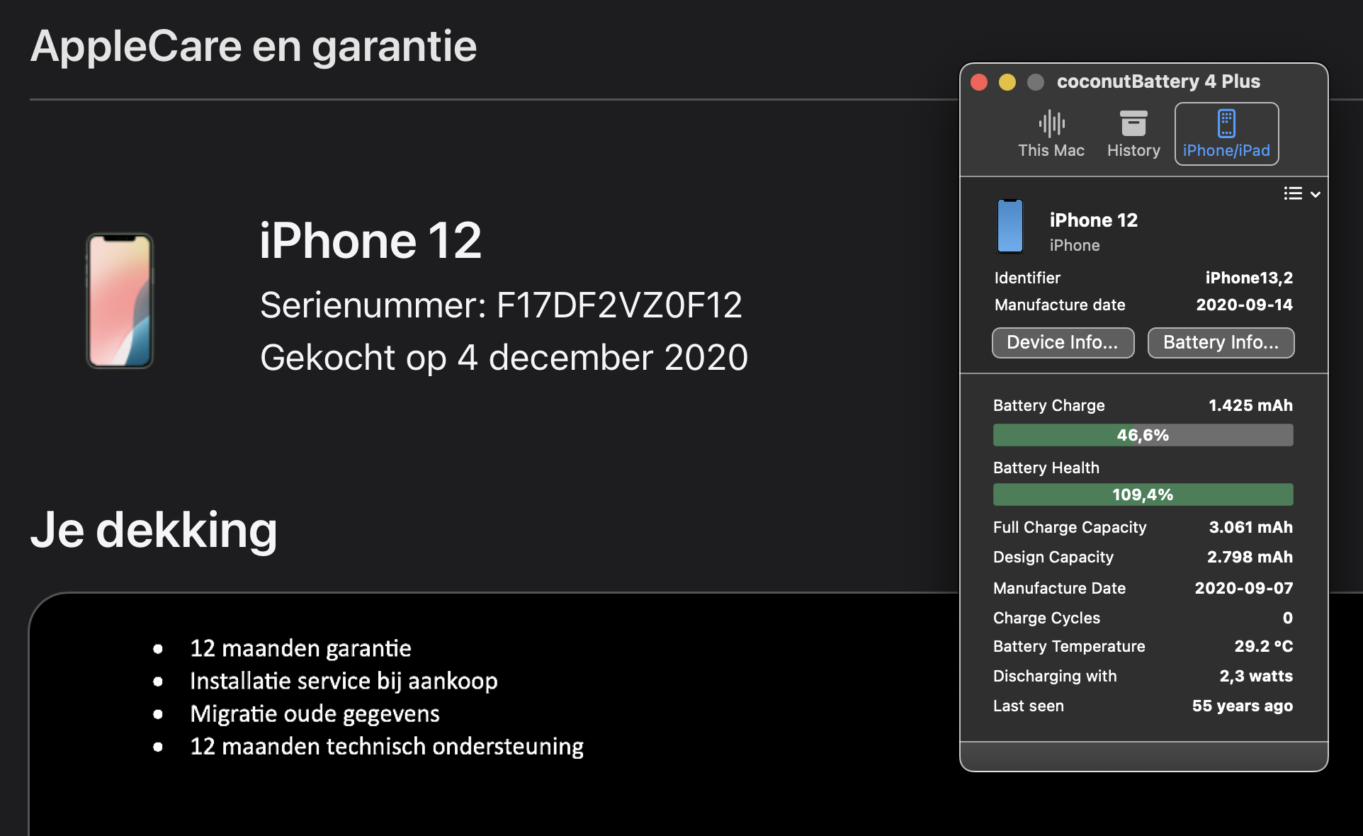 (No.5746) iPhone 12 Groen 128GB **A-Grade**