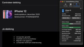 (No.5412) iPhone 12  zwart 128GB  **A-Grade**