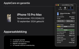 (No.6910) iPhone 15 Pro Max 256GB White Titanium **A-Grade**