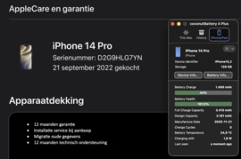 (No.6898) iPhone 14 Pro 128GB Space Black **B-Grade**