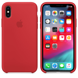 iPhone X / XS : Liquid Silicone case (Red)