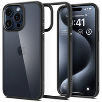 iPhone 15 Pro: Spigen Ultra Hybrid case (Black)