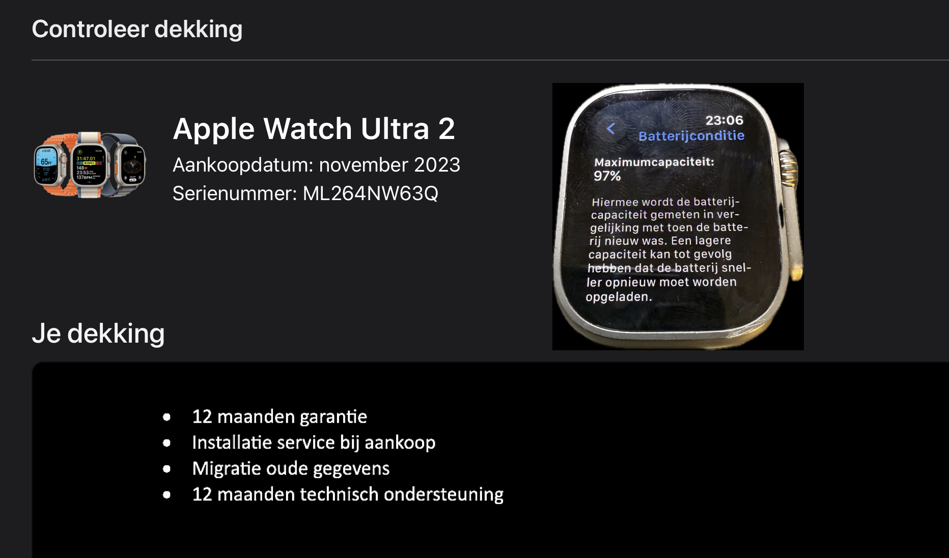 (No.5651) Apple Watch Ultra (2e gen)  Ocean Orange 49mm **A/B-Grade**