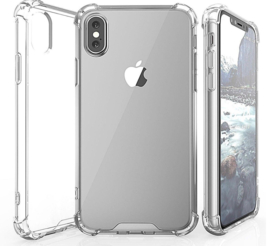 iPhone 10 (X / XS) Silicone clear softcase met verstevigde bumper rand