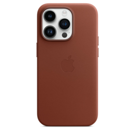 iPhone 14 Pro: leather case (Omber)
