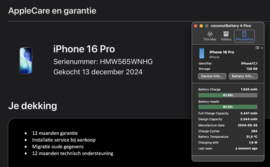 (No.6381) iPhone 16 Pro 128GB naturel Titanium **A-Grade**