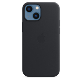 iPhone 13: leather case (zwart)