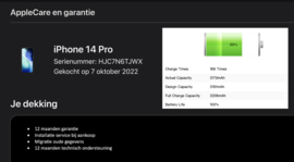 (No.6061) iPhone 14 Pro 128GB Space Black **A/B-Grade**