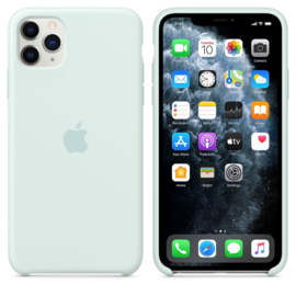 iPhone 11 Pro Max: Liquid Silicone case (Seafoam)