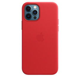 iPhone 12 & 12 Pro: leather case (Product)Red