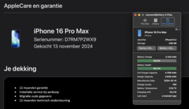 (No.6382) iPhone 16 Pro Max 256GB Naturel Titanium **A-Grade**