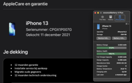 (No.6315) iPhone 13 Midnight 256GB  **A-Grade**