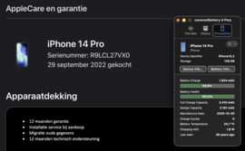 (No.6860) iPhone 14 Pro 128GB Zilver **A-Grade**