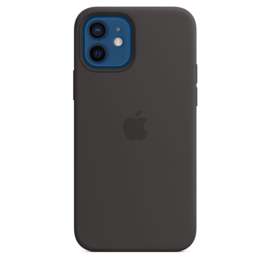 iPhone 12 mini: Liquid Silicone case (zwart)