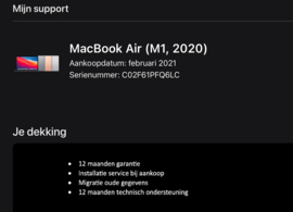 (No.4259) MacBook Air M1-Chip 256/8GB Rose Gold**A-Grade**
