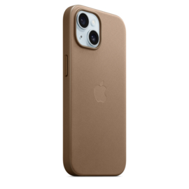 FineWoven case voor iPhone 15 met Magsafe (Taupe)