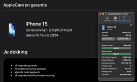 (No.6411) iPhone 15 PINK 128GB  **A-Grade**