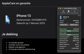(No.6117) iPhone 13 Starlight 128GB  **A-Grade**