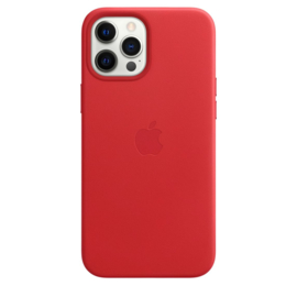 iPhone 12 Pro Max: leather case (Product)Red