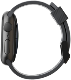 Apple Watch 42/44/45 mm: UAG [U] DOT Band Zwart Silicone