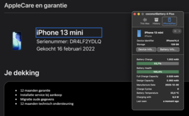 (No.6650) iPhone 13 mini Blauw  128GB  **A-Grade**