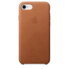 iPhone 7 / 8 / SE (2020): Leather case (Zadelbruin)