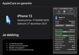 (No.6471) iPhone 13 Blauw 256GB  **B-Grade**