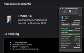 (No.5897) iPhone 14 Blauw 128GB  **A-Grade**